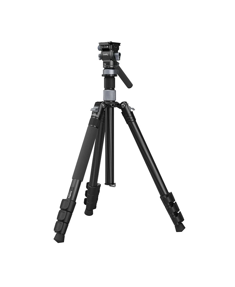 SmallRig 4-Section Carbon Fiber Travel Tripod with CH20 Fluid Video Head