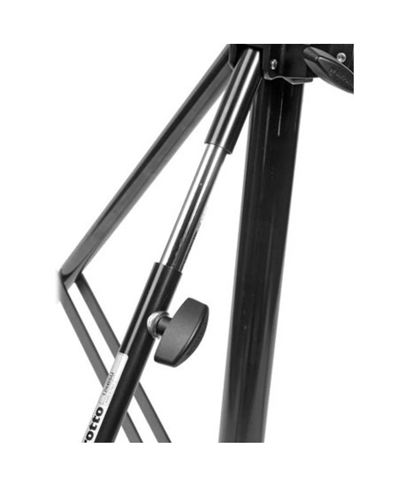Manfrotto 10.9' Plated Steel Heavy Duty Light Stand with Leveling Leg, Black