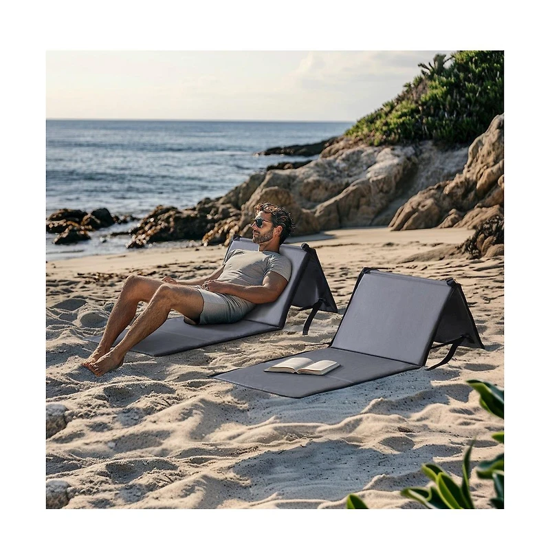 Sunjoy Portable Backrest Chair 2PK
