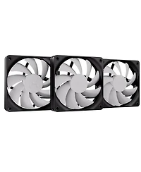 Hyte Flow FA12 120mm Pc Case Fans, Cool Gray/Black, 3-Pack