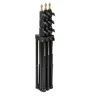 Manfrotto 1051BAC 83" Air Cushioned Aluminum Mini Compact Stand with 4-Sections & 3 Risers, Black