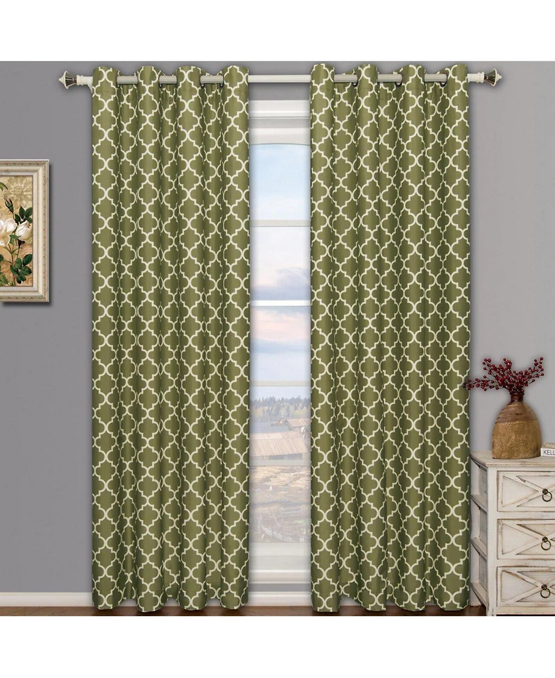 Meridian Room Darkening Thermal Insulated Curtain Pair (Set of 2 Panels