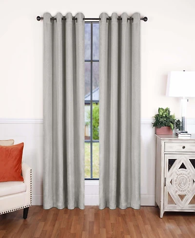 Superior Linen-Inspired Room Darkening Grommet Top Curtains, 52" x 84" (Set of 8)