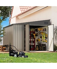 Aecojoy 8'x10' Lean to Shed Outdoor Storage