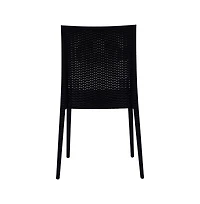 LeisureMod Mace Mid-Century 5-Piece Outdoor Dining Set