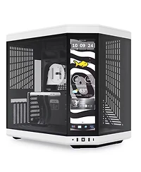 Hyte Hyte Y70 Touch Infinite Dual Chamber Atx Mid Tower Modern Aesthetic Case With Integrated 2.5K Lcd Touchscreen, Panda