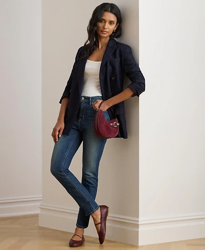 Lauren Ralph Women's High-Rise Straight Ankle Jeans
