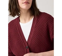 Levi's Women's Snowflake Long Sleeve Cardigan Sweater
