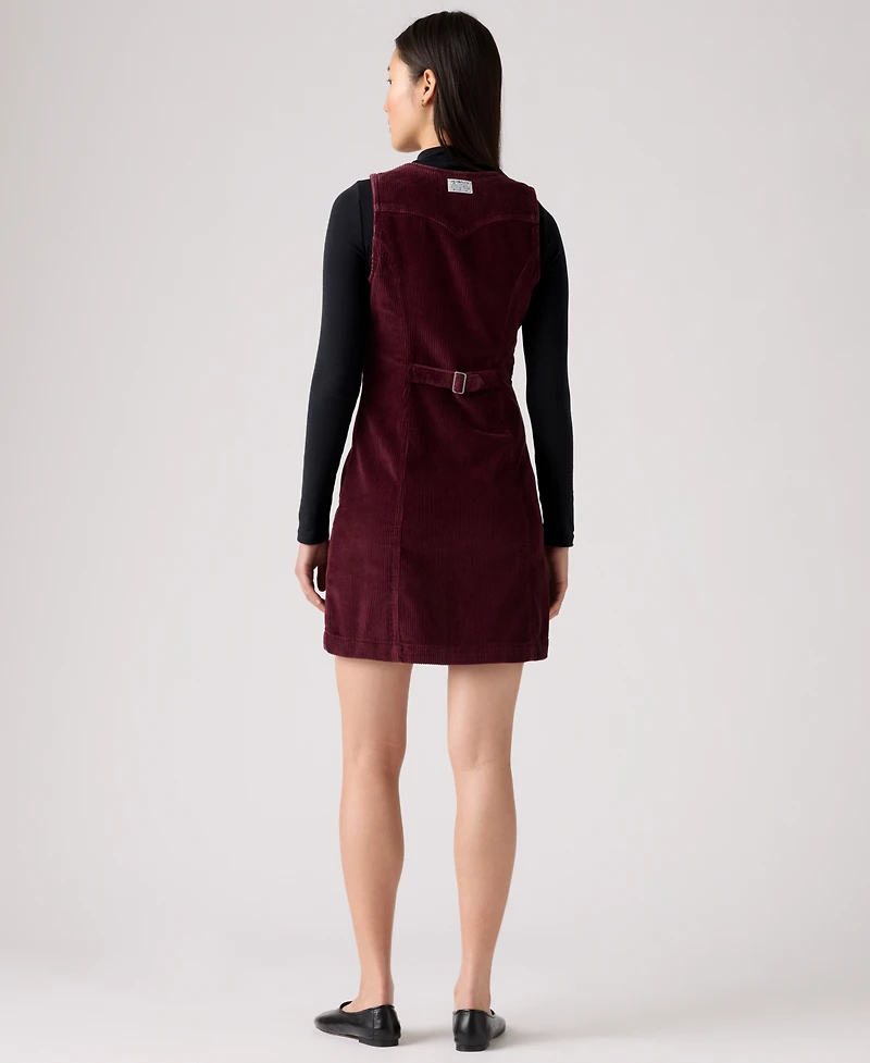 Levi's Women's Vianna Denim Button-Front Vest Dress