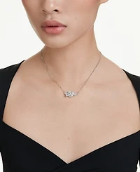 Swarovski Matrix Rhodium Plated Pendant Necklace