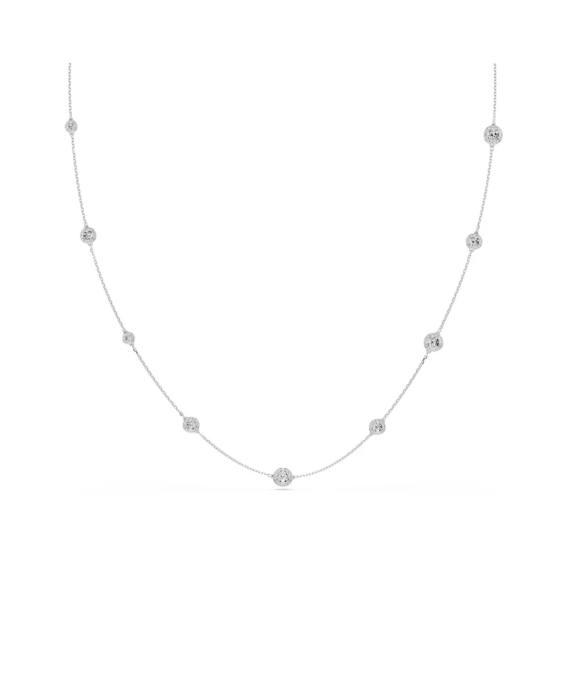 Swarovski Una Angelic Strandage Rhodium Plated Necklace