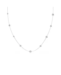 Swarovski Una Angelic Strandage Rhodium Plated Necklace
