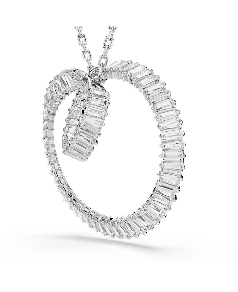 Swarovski Matrix Rhodium Plated Pendant Necklace