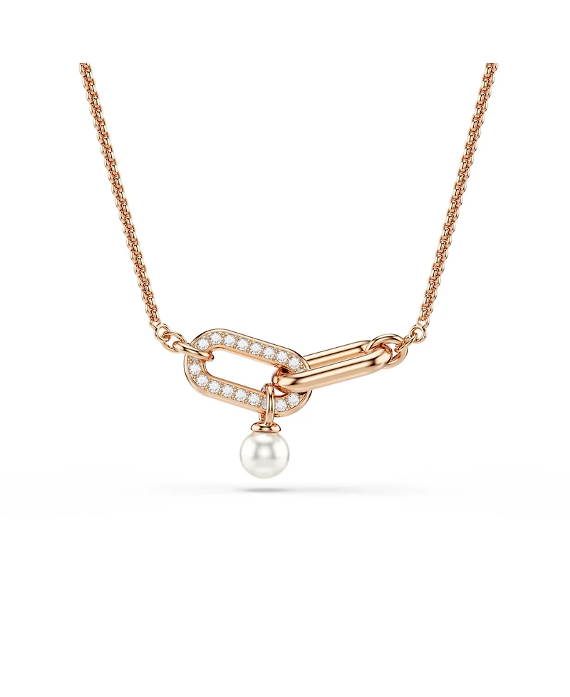 Swarovski Constella Rose Gold-Tone Plated Pendant Necklace