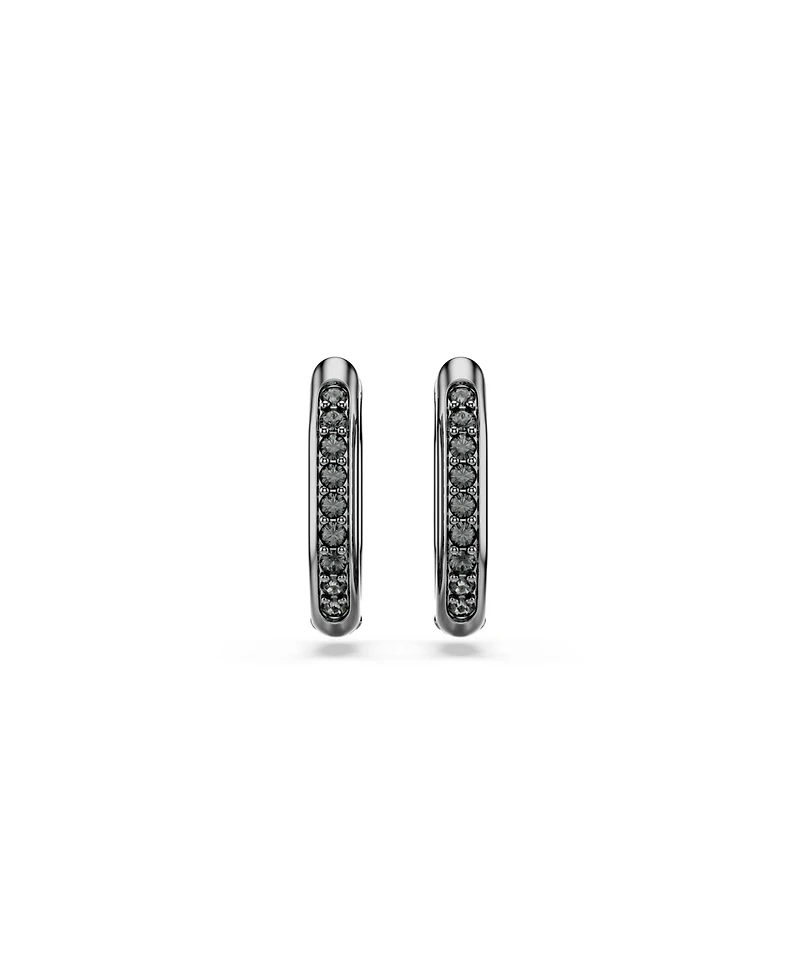 Swarovski Dextera Rhodium Plated Hoop Earrings