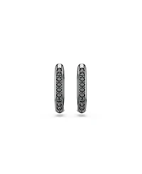 Swarovski Dextera Rhodium Plated Hoop Earrings
