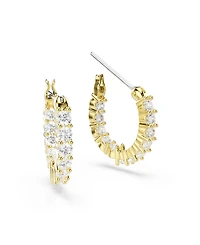 Swarovski Matrix Vittore Gold-Tone Plated Hoop Earrings