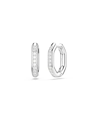Swarovski Dextera Rhodium Plated Hoop Earrings