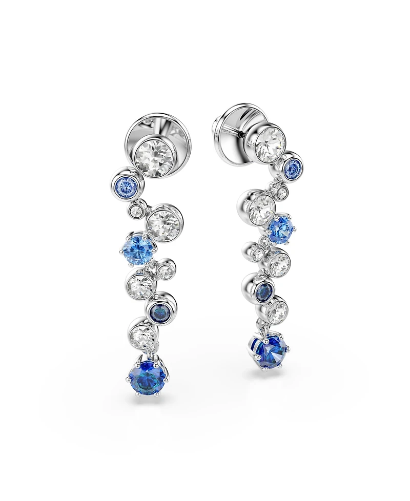 Swarovski Constella Rhodium Plated Drop Earrings