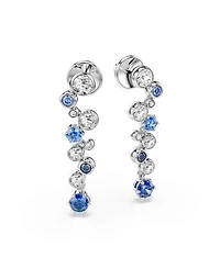Swarovski Constella Rhodium Plated Drop Earrings