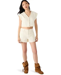 Steve Madden Women's Pocket Detail Shorts