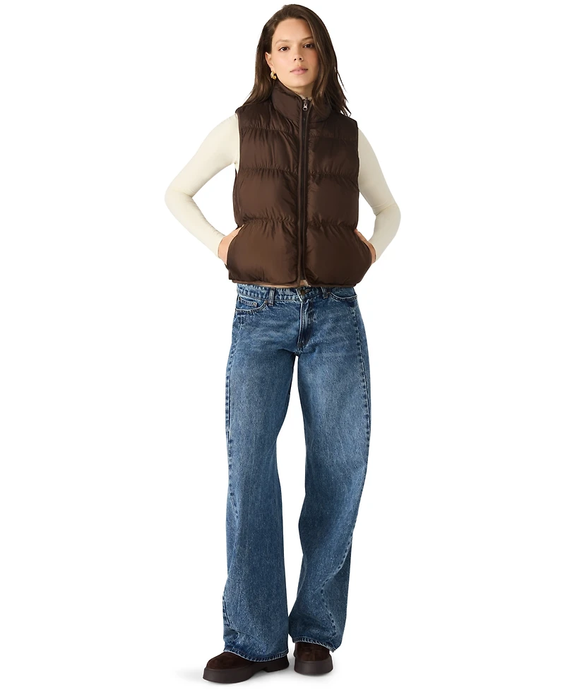Steve Madden Women's Brady Reversible Puffer Vest