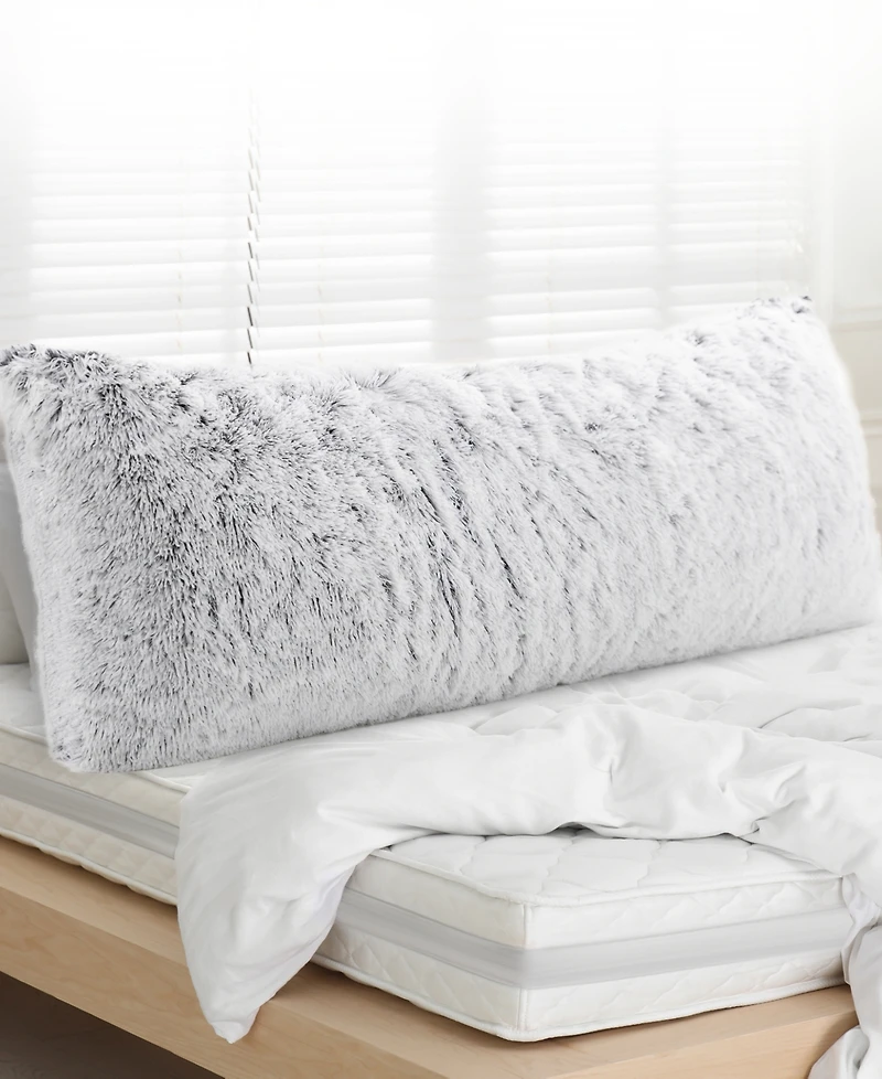 Cheer Collection Faux Fur Body Pillow, 20" x 54"
