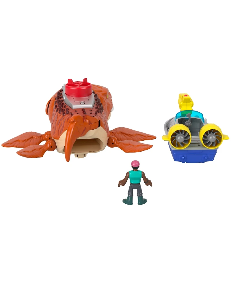 Imaginext Fisher-Price Jurassic World Rebirth Aquachomp Chase Mosasaurus Dinosaur Toy Playset