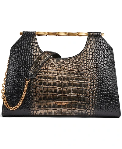 Donna Karan New York Women's Commack Metallic Croco Clutch