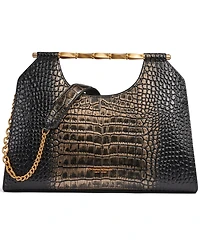 Donna Karan New York Women's Commack Metallic Croco Clutch