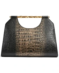 Donna Karan New York Women's Commack Metallic Croco Clutch