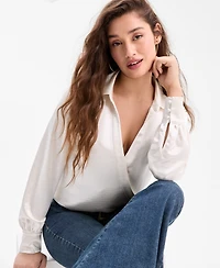Guess Women's Leah Satin Bodysuit