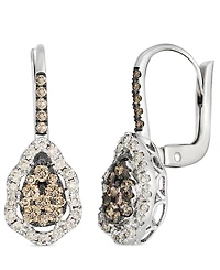 Le Vian Nude Diamond (0.26 ct. t.w.) and Chocolate Diamond ( 0.50 ct. t.w.) Earrings in 14K Vanilla Gold