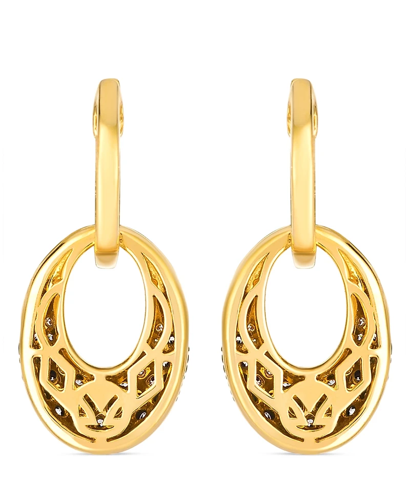 Le Vian Vanilla and Chocolate Drop Earrings (0.62 ct. t.w) in 14K Honey Gold