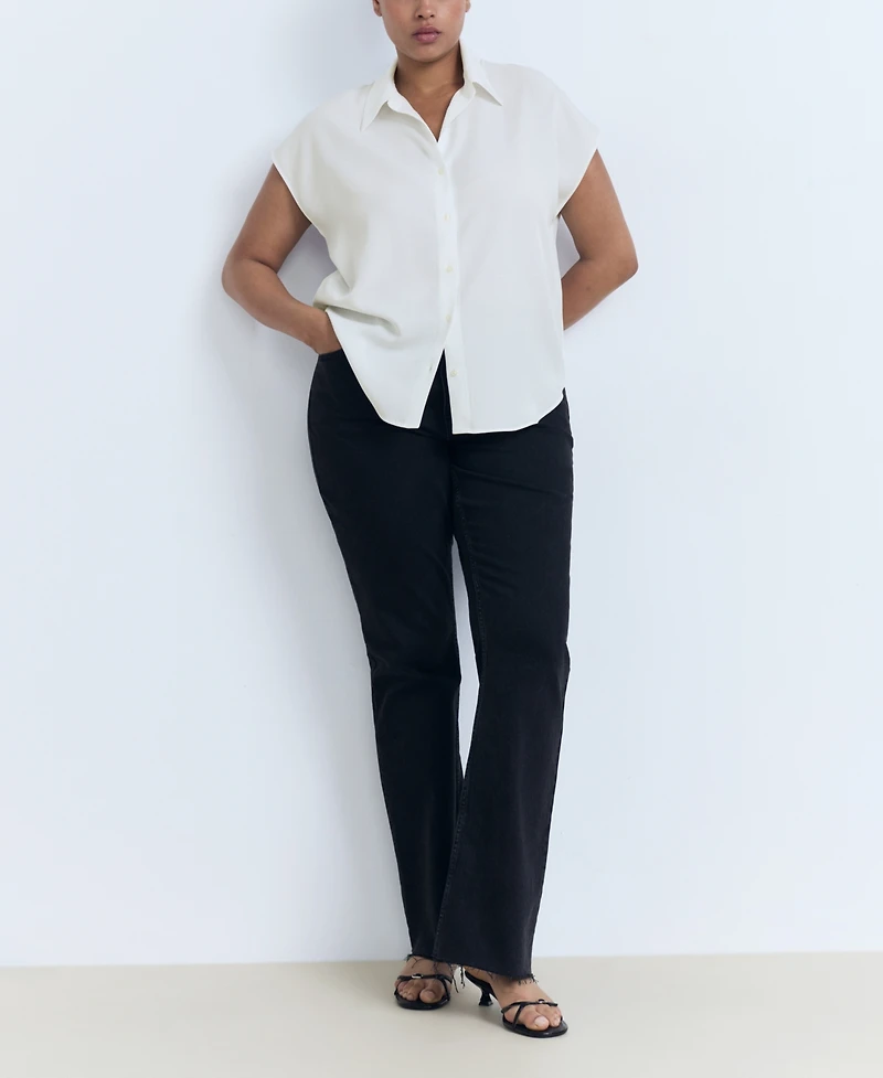 Mango Women's Lyocell Sleeveless Shirt