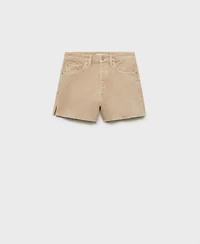 Mango Women's Frayed Hem Denim Shorts
