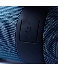 RadioShack 14W Bluetooth Water Resistant Portable Speaker with Fm Radio With Lights 4001768 Blue