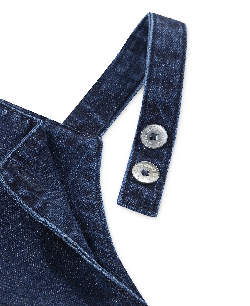 Levi's Girls Toddler 2T-4T 2-Piece Long Sleeve Top Tiered Sparkle Skirtall Set