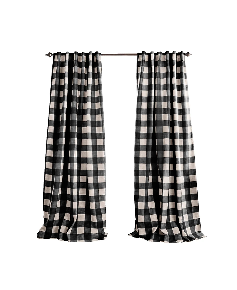Elrene Home Fashions Grainger Buffalo Check Blackout Window Curtain