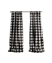 Elrene Home Fashions Grainger Buffalo Check Blackout Window Curtain