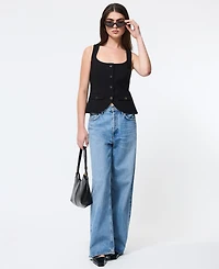 French Connection Women's Azra Square Neck Top
