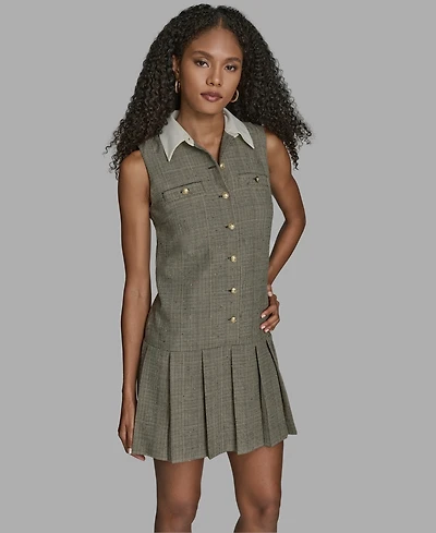 Bcbg Women's Drop Waist Sleeveless Mini Dress