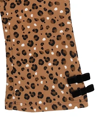 Rare Editions Baby Girl 2-Piece Cheetah Applique Sweatshirt with Flared Leggings Set