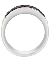 Effy Collection Men's Ruby (1-1/10 ct. t.w.) and Diamond Accent Ring in Sterling Silver
