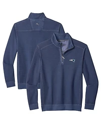 Tommy Bahama Men's Navy New England Patriots Big Tall Montego Bay Half-Zip Pullover Sweatshirt