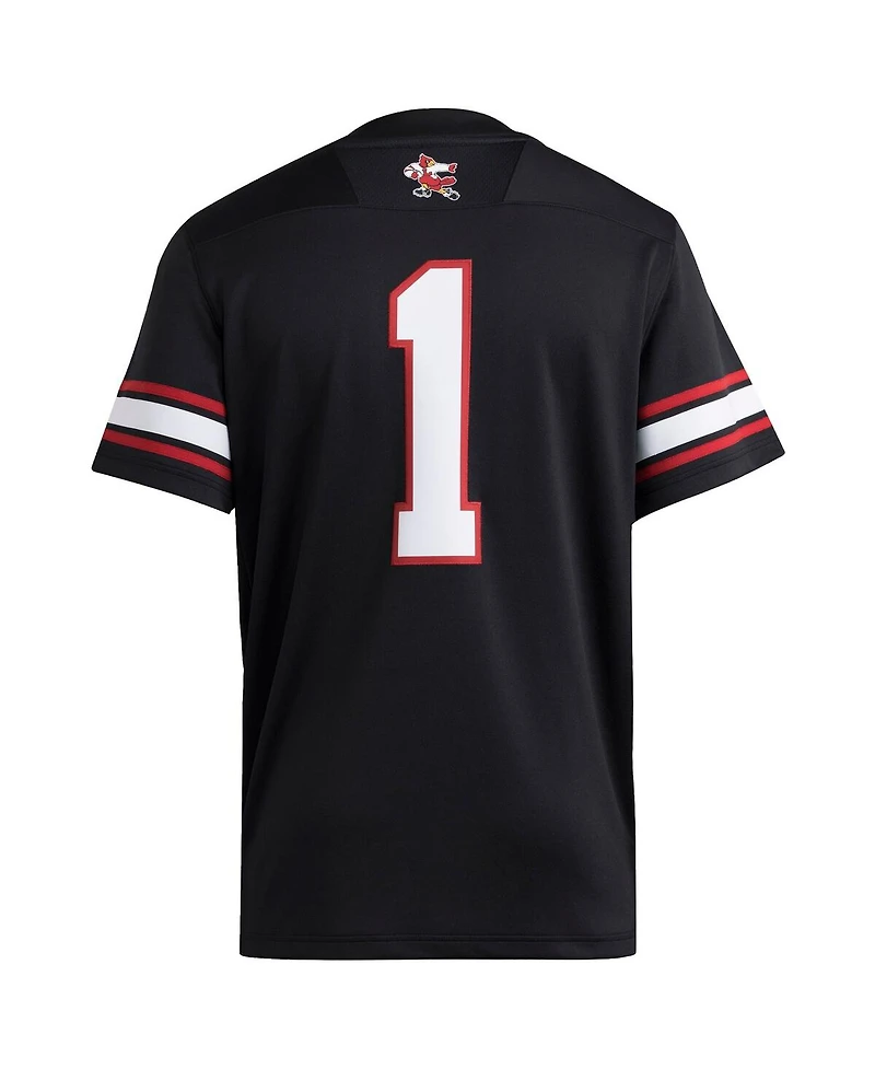 Adidas Men's 1 Black Louisville Cardinals Premier Strategy Jersey