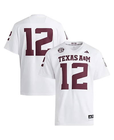 Adidas Men's 12 White Texas A M Aggies Premier Jersey