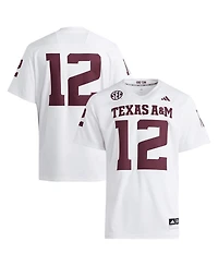 Adidas Men's 12 White Texas A M Aggies Premier Jersey