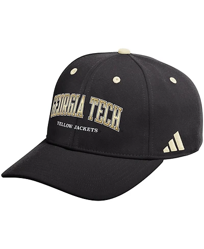 Adidas Men's Black Georgia Tech Yellow Jackets Seasonal Flex Hat