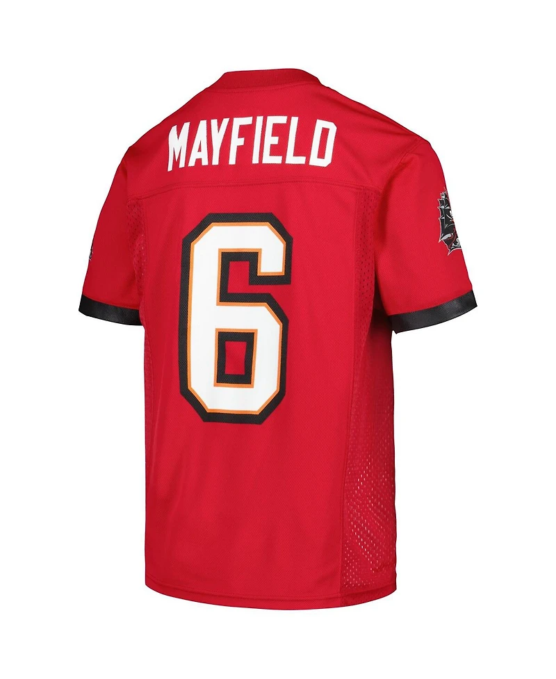 Outerstuff Big Boys and Girls Baker Mayfield Red Tampa Bay Buccaneers Replica Player Jersey